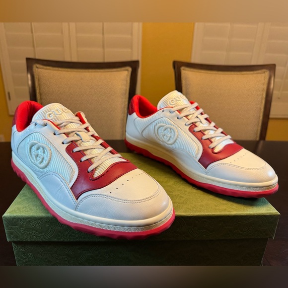 Gucci White and Red Sneakers - Picture 4 of 15